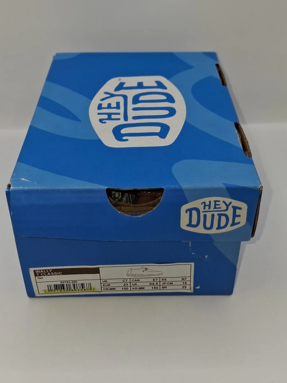 Hey Dude Wally T Classic Size C7 New In Box Color Tan